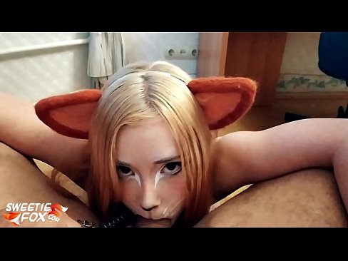 ❤️ Kitsune slikt lul en sperma in haar mond ❤️❌ Quality porn at us ﹏